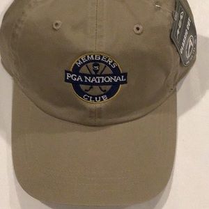 PGA National khaki Golf cap